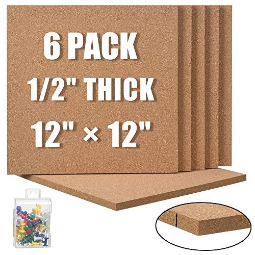 SUNGIFT Cork Board 12"x12"