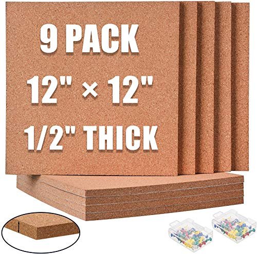 SUNGIFT Cork Board 12"x12"