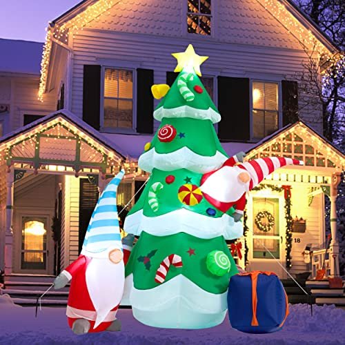 SUNGIFT Christmas Inflatable Tree, 7