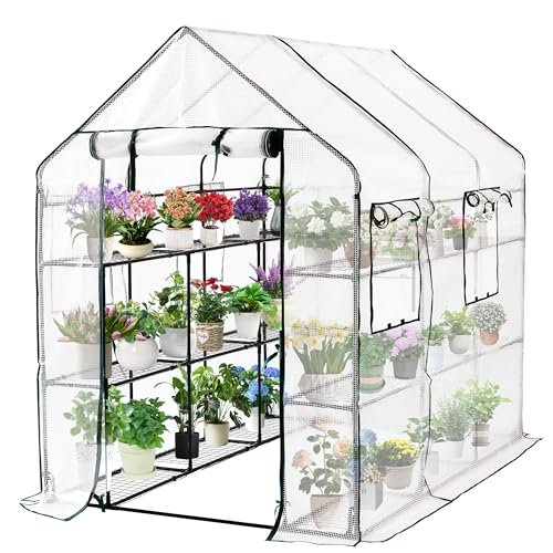 SUNGIFT Greenhouse for Outdoors, Walk